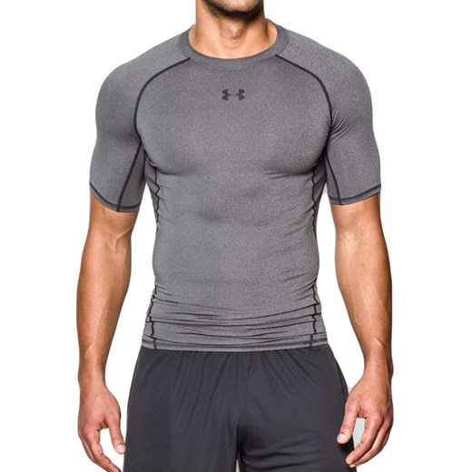 Koszulka termoaktywna Under Armour HeatGear Compression Dark Grey K/R (1257468-090)