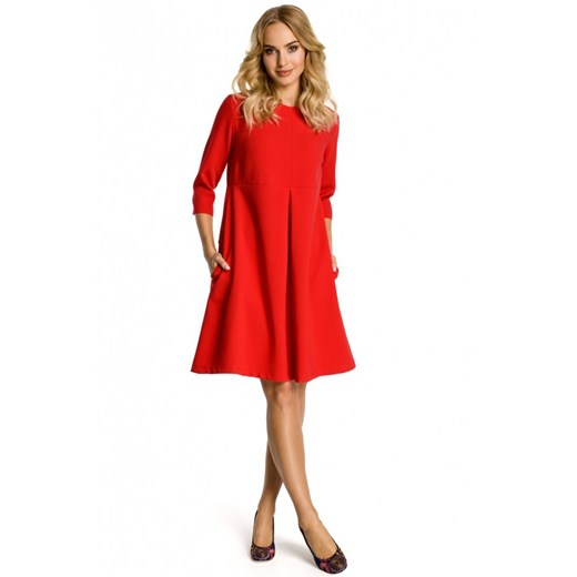 Sukienka Model MOE338 czerwona  Moe  promocja monali.pl 