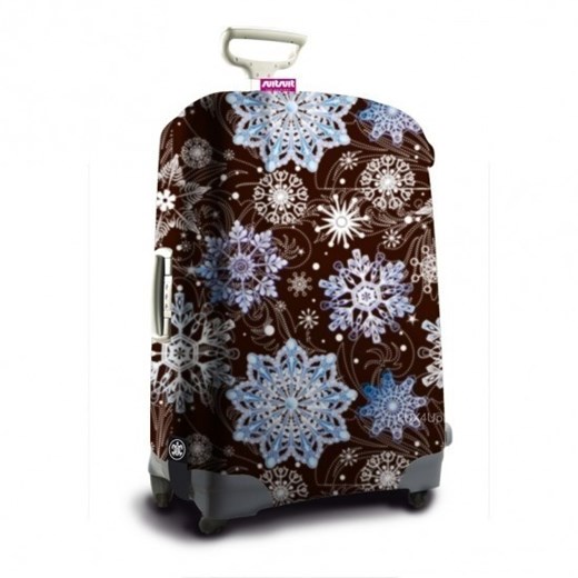 Pokrowiec na walizkę SuitSuit DARK ICE lux4u-pl szary abstrakcyjne wzory