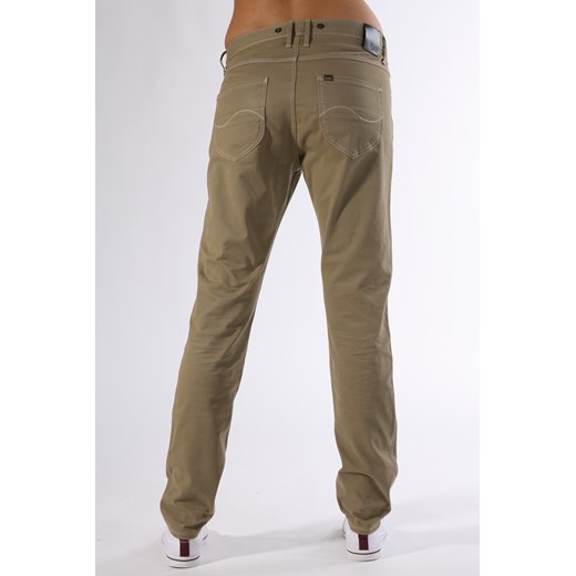 Jeansy Lee® Logger Relaxed Tapered "Breen Beige" be-jeans brazowy elastan