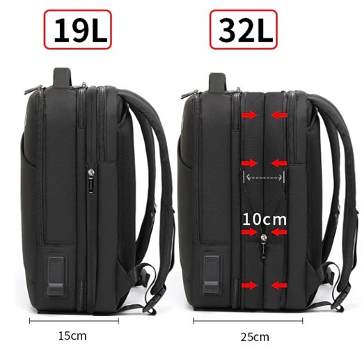 Plecak/Torba Arctic Hunter na laptopa 15,6" 16,4" B00350 bagaż podręczny z USB