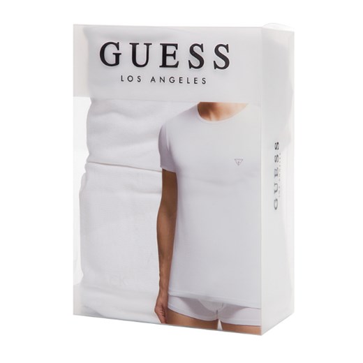 t-shirt męski u97g02 jr003 biały guess 2-pack stretch