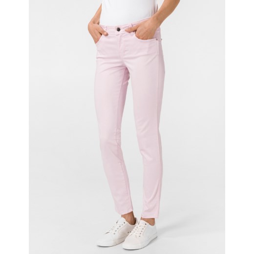 spodnie damskie guess w02aj2w93c6 różowe stretch