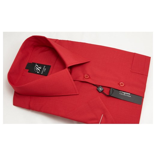 Koszula czerwona 43 176/182 kr. 80% krzysztof czerwony bawełniane
