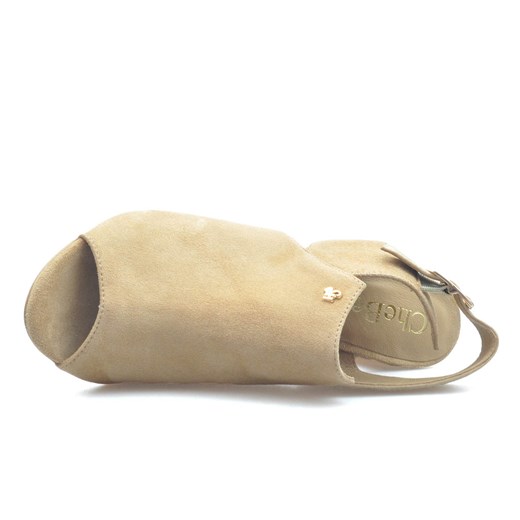 Sandały CheBello 2463-159 Beżowe zamsz