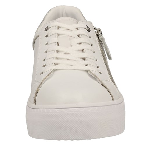 Sneakersy w kolorze biało-srebrnym