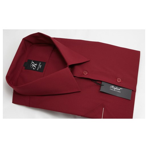 Koszula bordowa 50 182/188 kr. 80% krzysztof czerwony elegancki