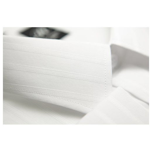 Koszula biała na spinki 52 182/188 dł. II. klasyczna krzysztof szary klasyczny