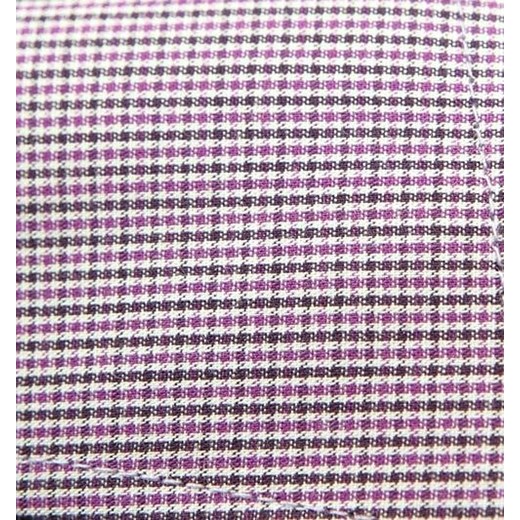 Koszula w drobną kratkę 52 182/188 kr. klasyczna krzysztof fioletowy guziki