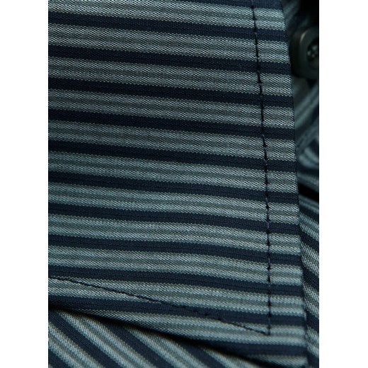 Rafael koszula w paski 48 182/188 dł. klasyczna krzysztof szary guziki