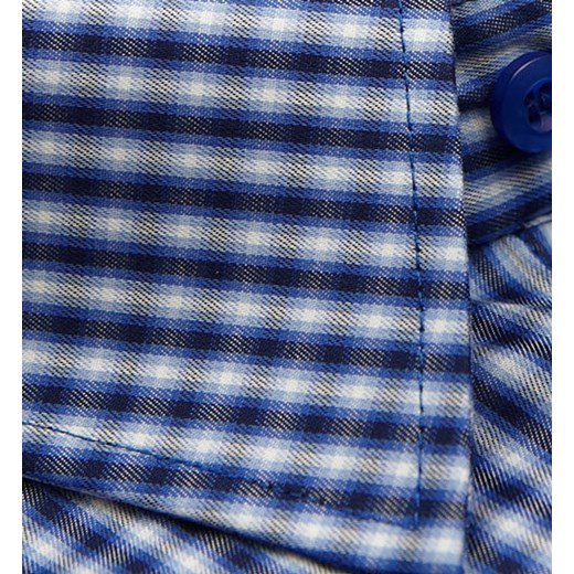 Rafael koszula w kratę 46 176/182 dł. klasyczna krzysztof niebieski guziki
