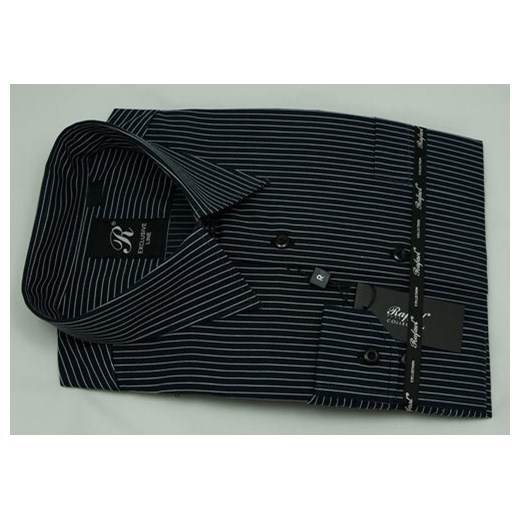 Koszula czarna w pasy 54 188/194 dł. klasyczna krzysztof czarny elegancki