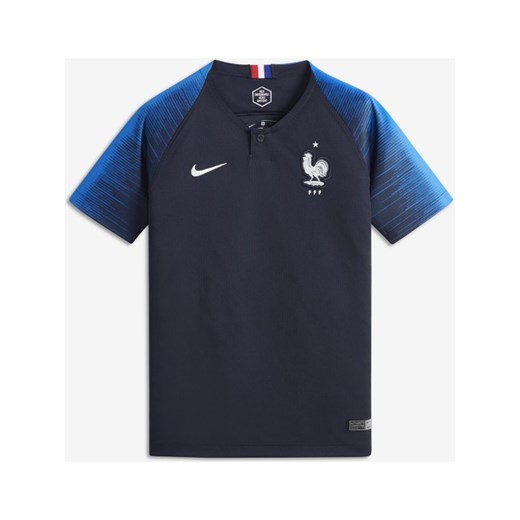 Koszulka piłkarska dla dużych dzieci 2018 FFF Stadium Home - Niebieski Nike XL okazyjna cena Nike poland