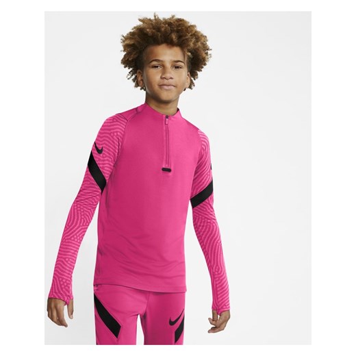 Treningowa koszulka piłkarska dla dużych dzieci Nike Dri-FIT Strike - Różowy Nike S Nike poland promocyjna cena