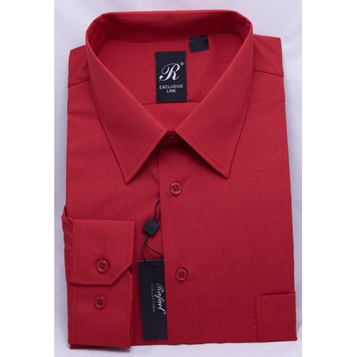 Koszula czerwona 39 170/176 dł. 80% krzysztof czerwony bawełniane