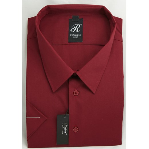 Koszula bordowa 48 182/188 kr. R krzysztof czerwony bawełniane