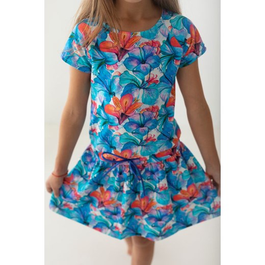 Myprincess / Lily Grey sukienka dziewczęca bawełniana w kwiaty 