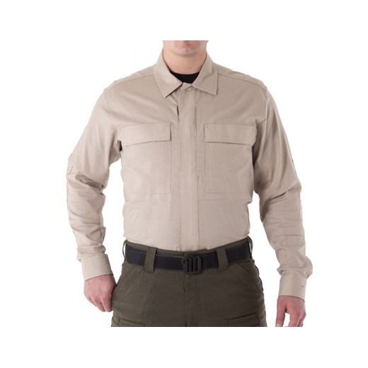 Koszula męska First Tactical z długim rękawem bez wzorów bawełniana 