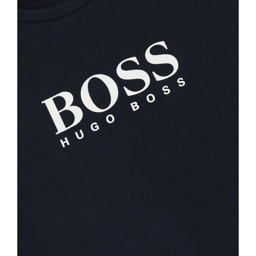 T-shirt chłopięce Boss z napisami 