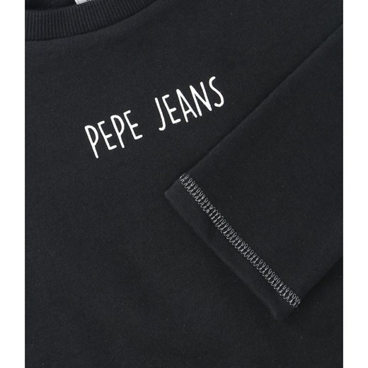 T-shirt chłopięce Pepe Jeans z długim rękawem bez wzorów 