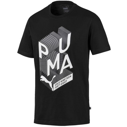 T-shirt męski Puma w nadruki 