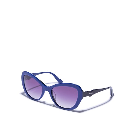 Damskie okulary przeciwsłoneczne w kolorze niebiesko-czarno-fioletowym