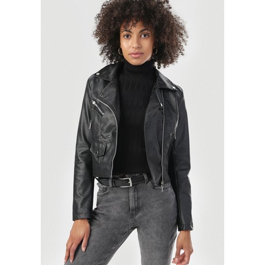 Czarna Ramoneska Zelilina Born2be  M Born2be Odzież