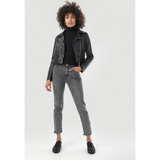 Czarna Ramoneska Zelilina  Born2be XL Born2be Odzież