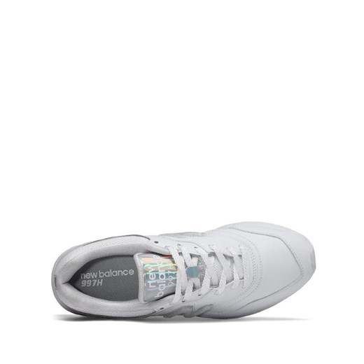 Buty sportowe damskie New Balance zamszowe białe wiązane 