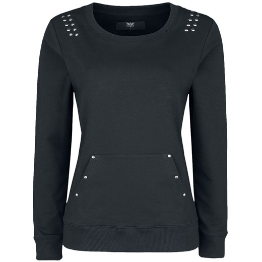 Black Premium by EMP - Studded Boatneck - Bluza - czarny   M EMP