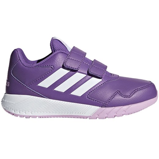 Buty sportowe dziecięce fioletowe Adidas na wiosnę na rzepy 
