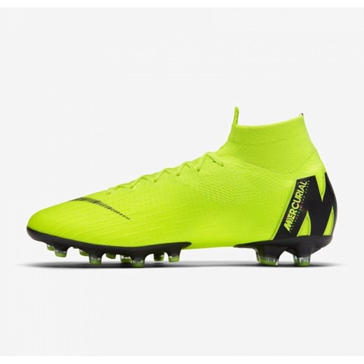 Buty sportowe męskie Nike mercurial zielone na wiosnę skórzane 