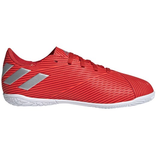 Buty sportowe dziecięce Adidas czerwone bez wzorów 
