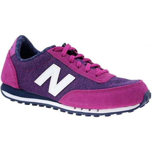 Buty sportowe damskie różowe New Balance casualowe płaskie gładkie sznurowane 