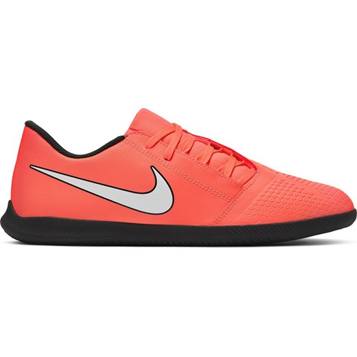 Buty sportowe męskie Nike czerwone ze skóry sznurowane 