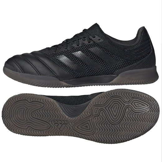 Buty sportowe męskie czarne Adidas copa sznurowane jesienne 