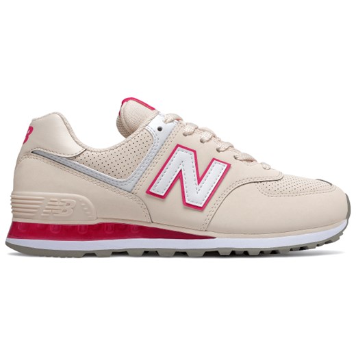 Buty sportowe damskie New Balance w stylu casual gładkie 