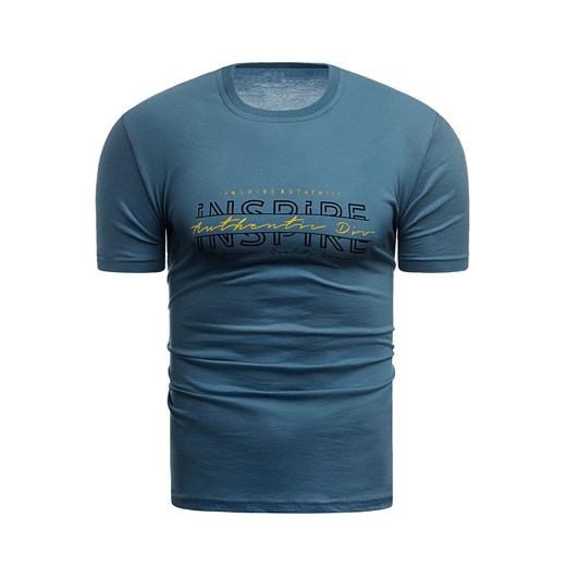 Wyprzedaż koszulka t-shirt  INSPIRE- indigo Risardi  L 