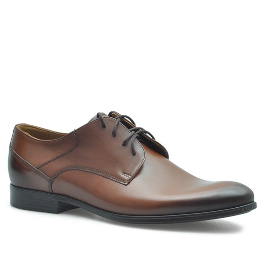 Pantofle Ryłko IDAK02_9KP Brązowe lico ze sklepu Arturo-obuwie w kategorii Buty eleganckie męskie - zdjęcie 89795998