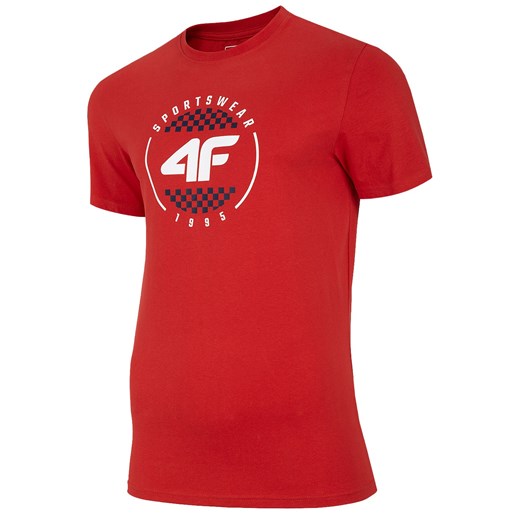 Koszulka T-shirt 4F TSM022 - czerwona (H4L20-TSM022-62S) S okazyjna cena Military.pl