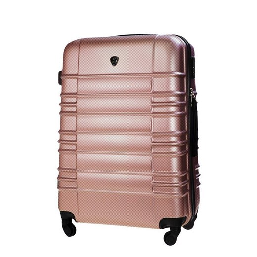 Średnia walizka podróżna M STL838 rose gold Solier uniwersalny Skorzana.com