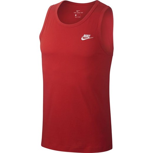 Bezrękawnik męski Sportswear Club Tank Nike (czerwony) Nike S wyprzedaż SPORT-SHOP.pl