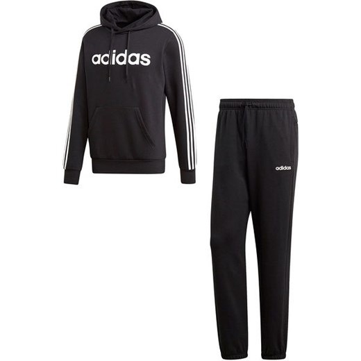 Komplet dresowy męski Essentials 3-Stripes Adidas (czarny) XL SPORT-SHOP.pl promocyjna cena