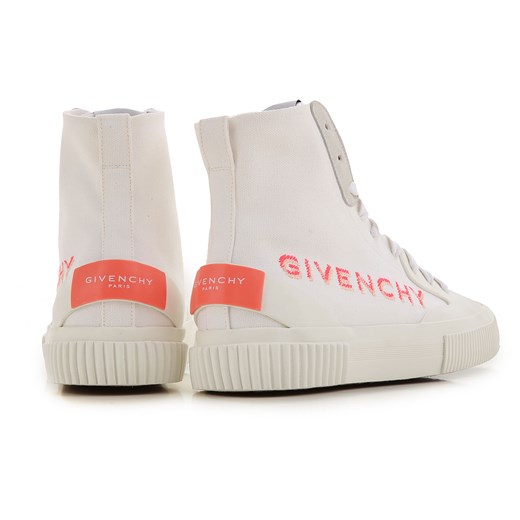 Trampki damskie Givenchy ze skóry białe sznurowane