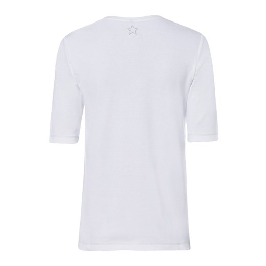 Bawełniany T-shirt  Basic 11100329 Biały 46 Olsen 46 Olsen