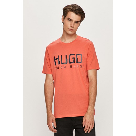 Hugo Boss t-shirt męski bawełniany z krótkim rękawem 