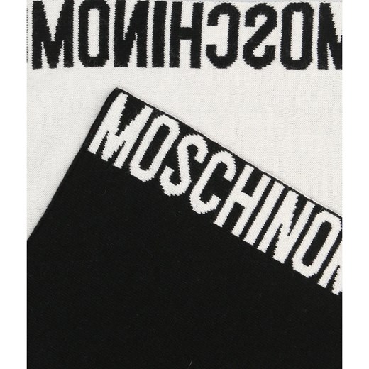 Moschino Wełniany szal | z dodatkiem kaszmiru Moschino Uniwersalny Gomez Fashion Store