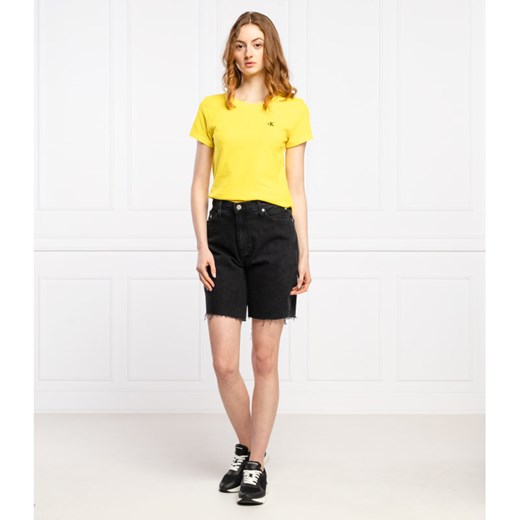 Bluzka damska Calvin Klein casual z krótkim rękawem 