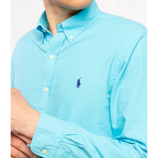 Koszula męska Polo Ralph Lauren na wiosnę bez wzorów 