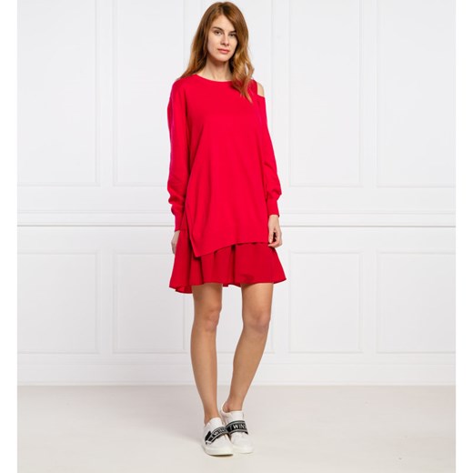 Twinset Sukienka + sweter | z dodatkiem kaszmiru Twinset L wyprzedaż Gomez Fashion Store